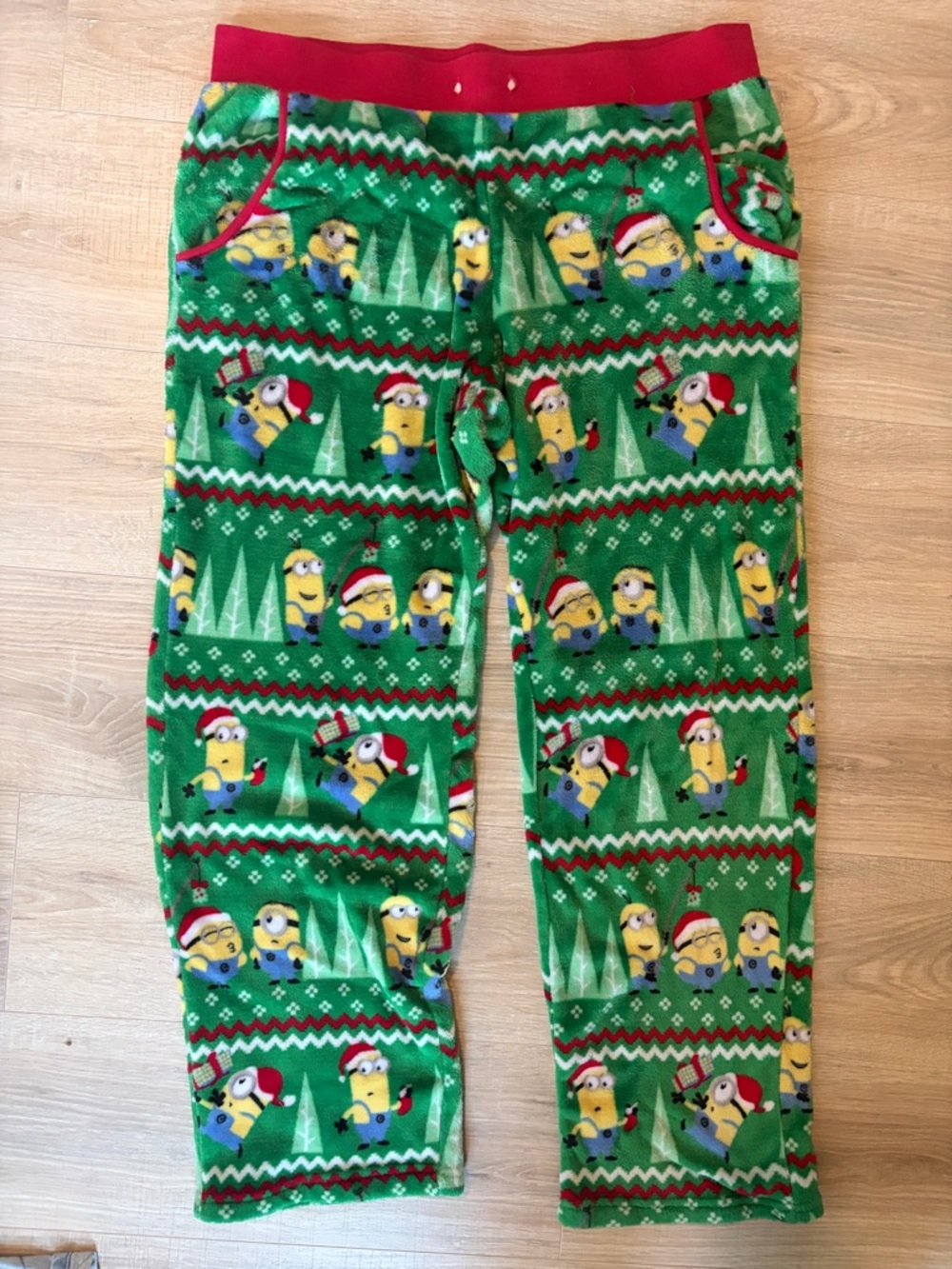 Minions Green Holiday Adult Pajama Pants